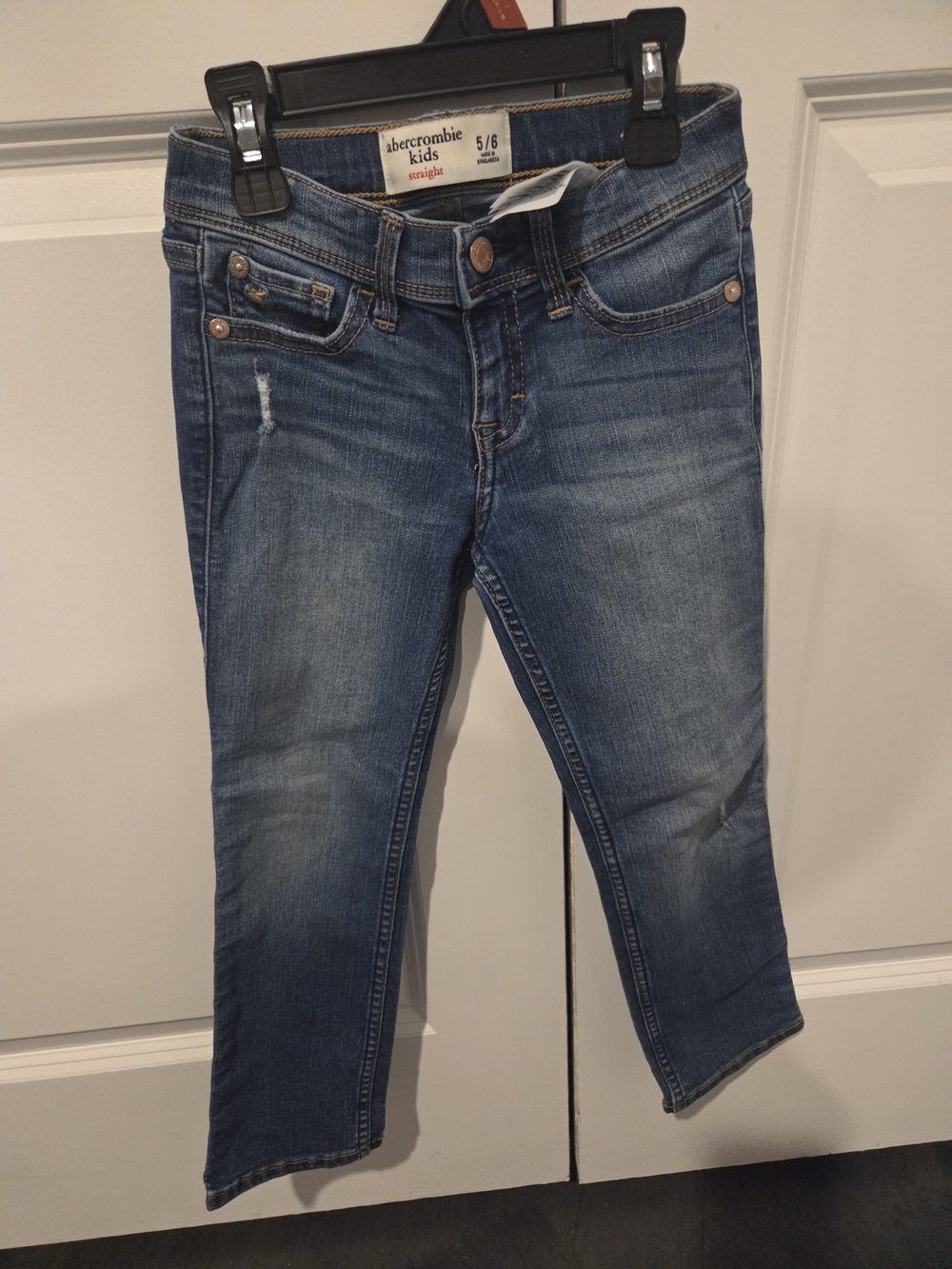 Abercrombie & Fitch Kids Blue Cropped Skinny Jeans